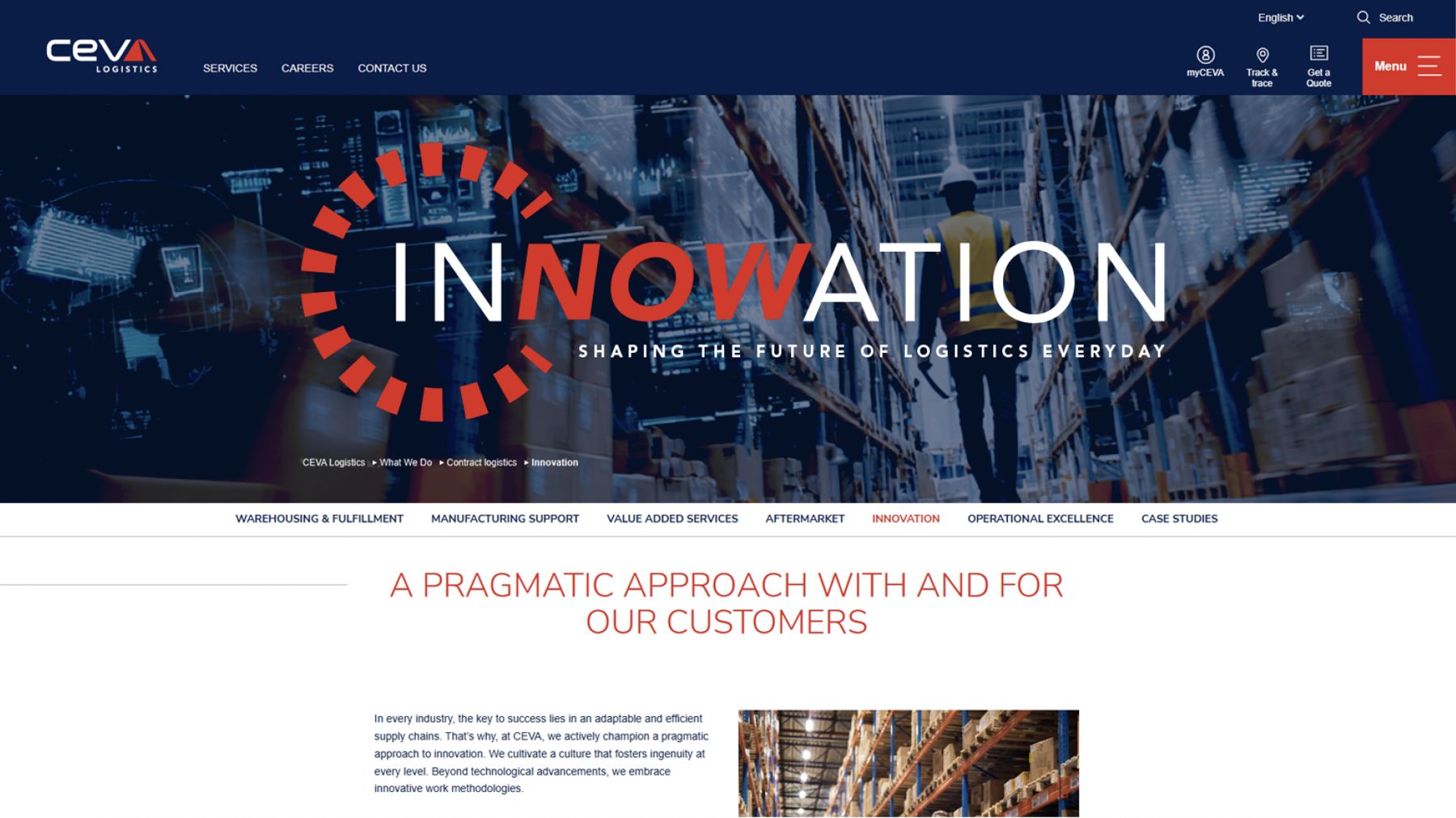 Visuel de la campagne CEVA LOGISTICS