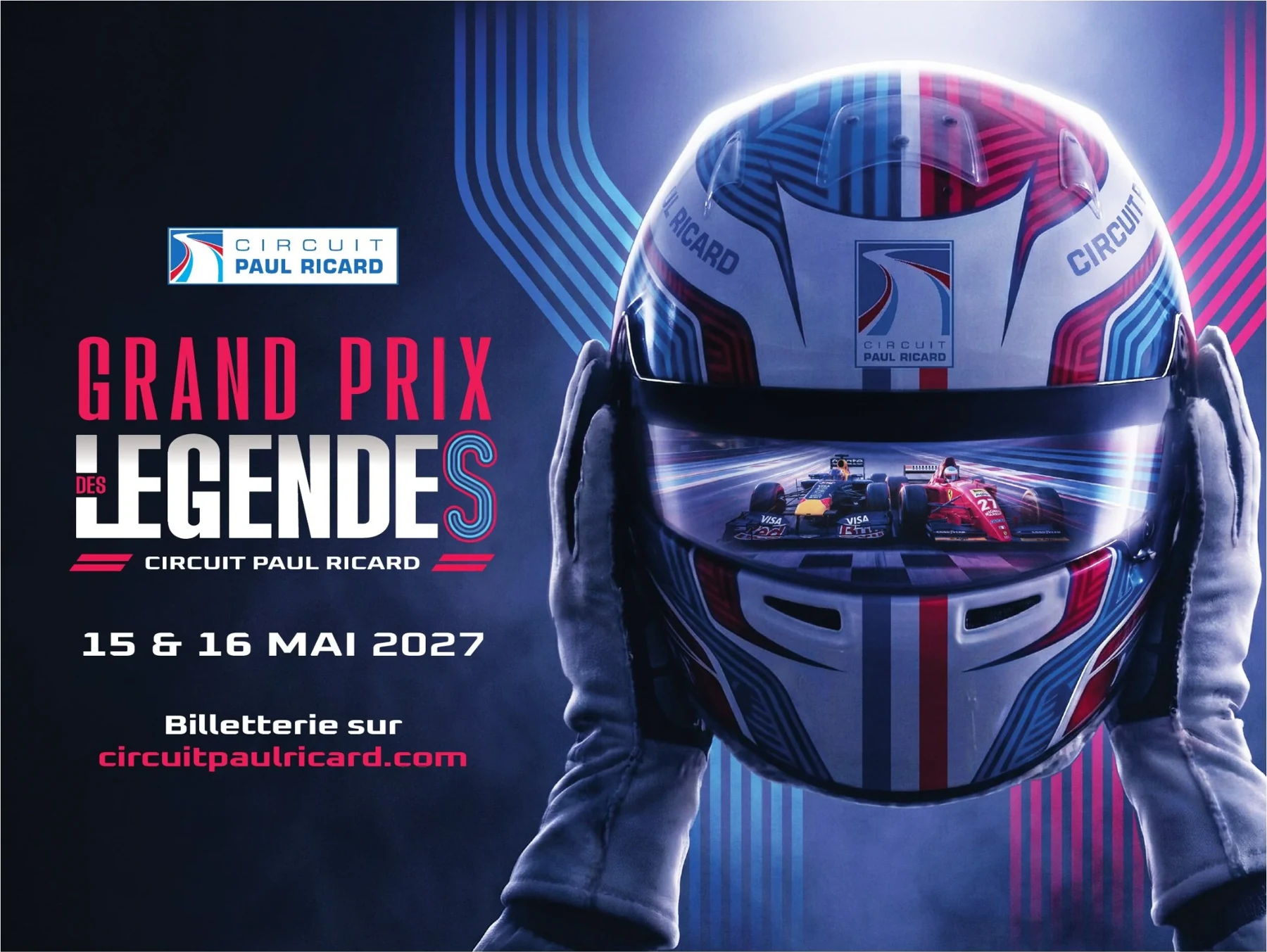 Affiche du Grand Prix des Légendes, Circuit Paul Ricard