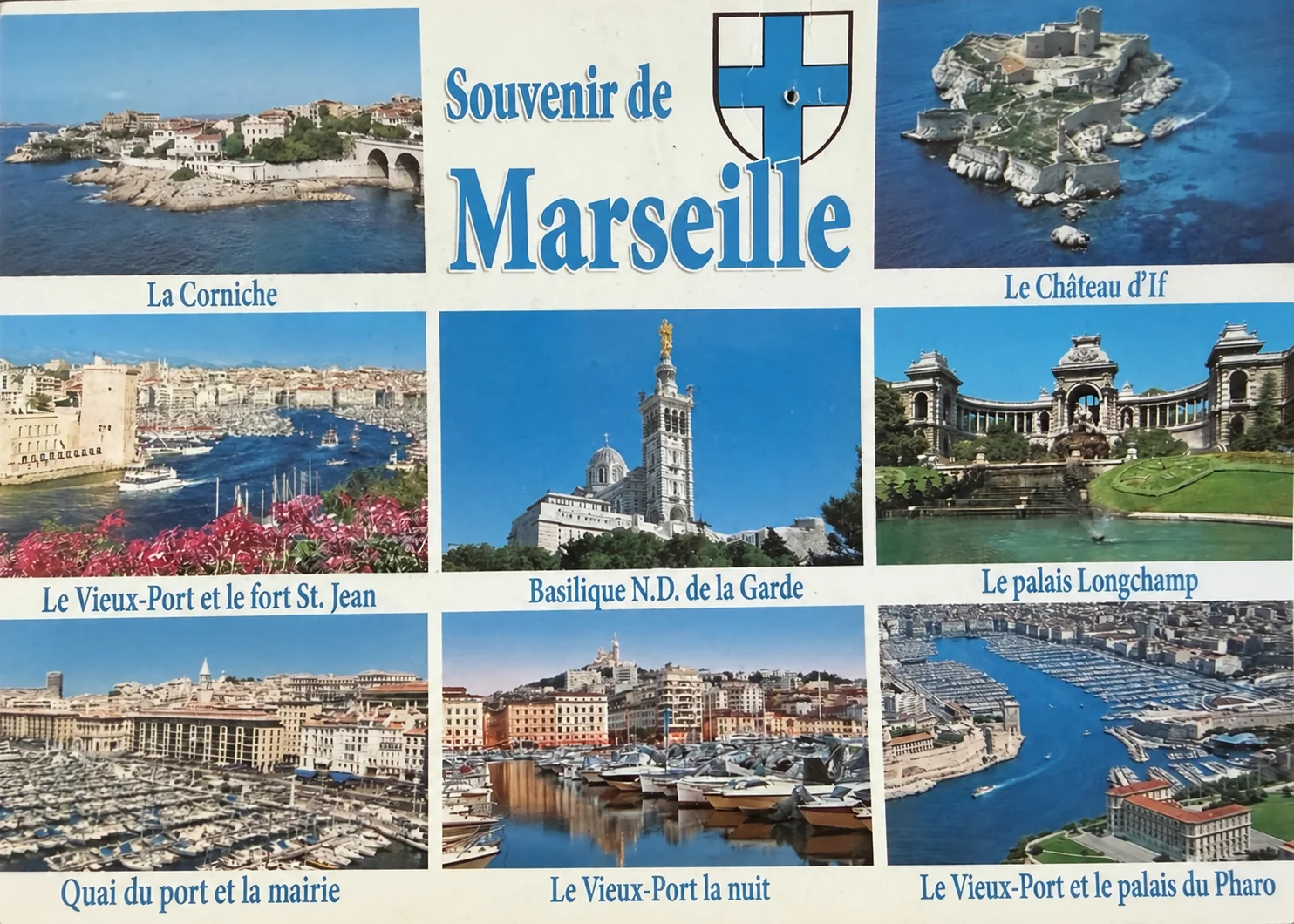 Carte postale Souvenir de Marseille, clin d’œil aux racines marseillaises de DUNK!