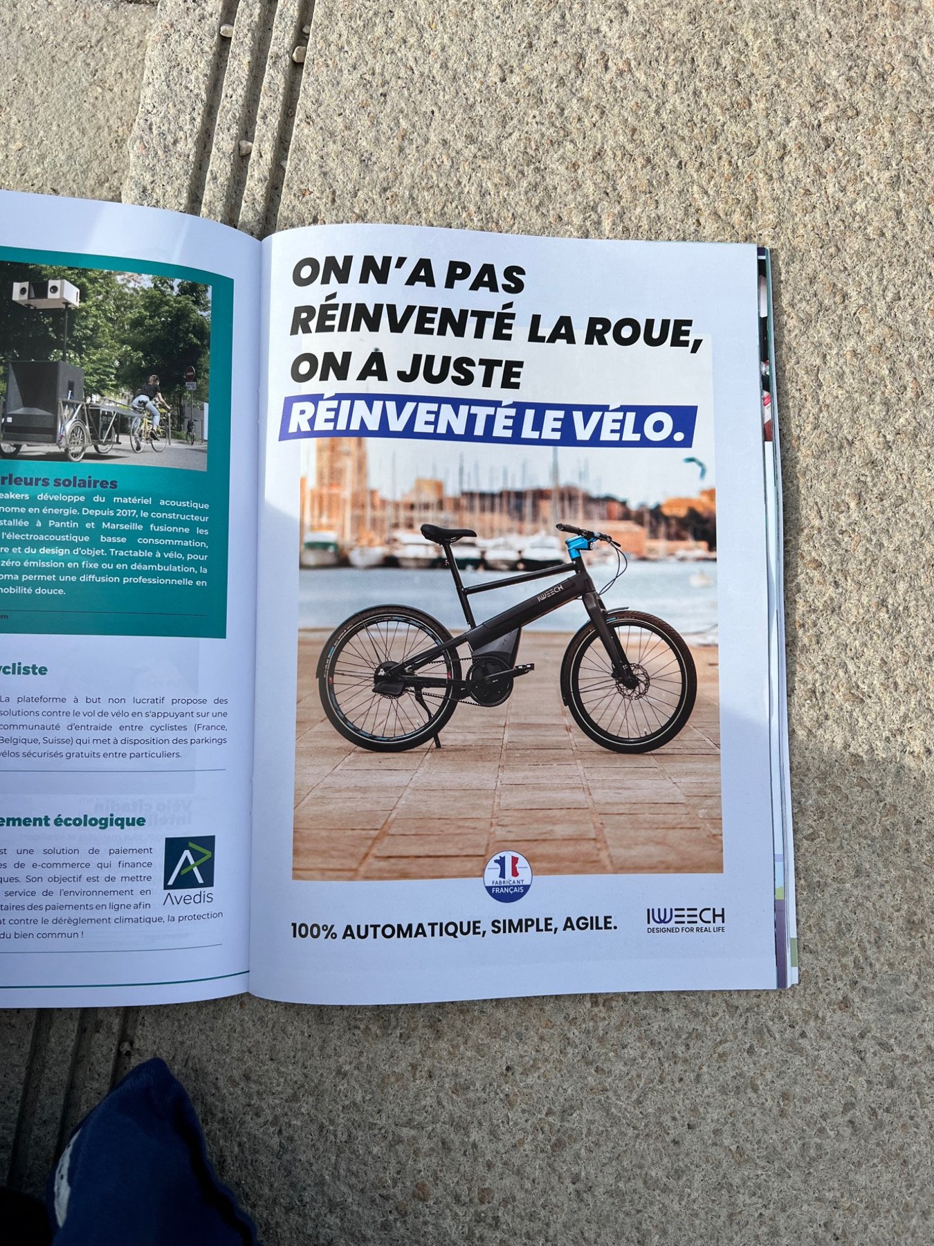 Annonce presse du vélo électrique IWEECH