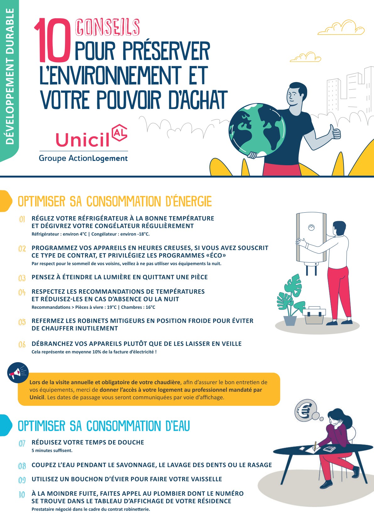 UNICIL — livret illustré d’écogestes